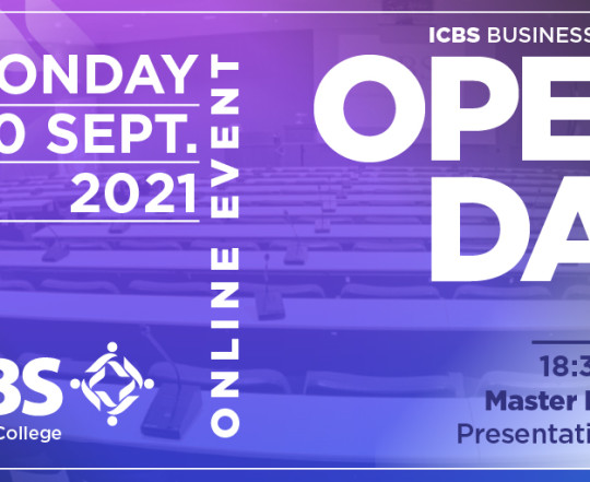 ICBS Masters' OPEN DAY - Ανακαλύψτε το ICBS και ... Κερδίστε!